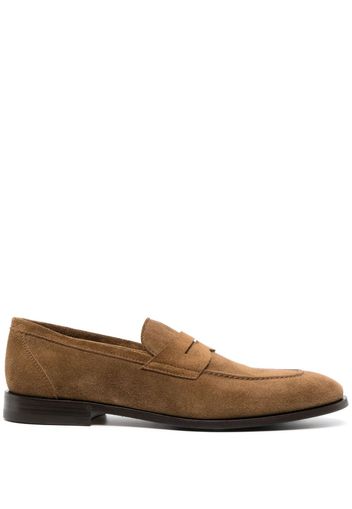 Henderson Baracco slip-on suede loafers - Braun