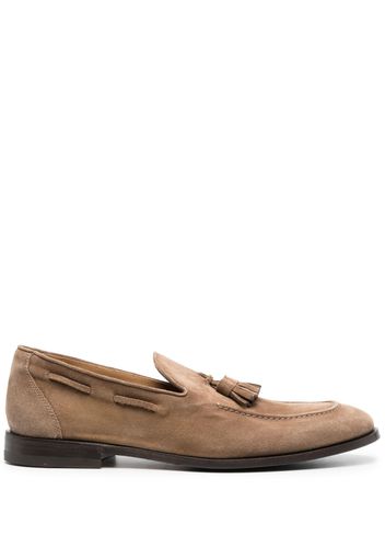 Henderson Baracco tassel-detail leather loafers - Nude