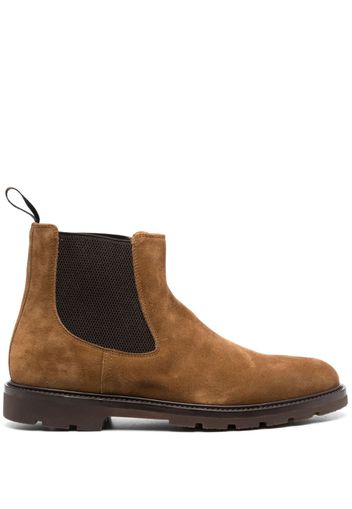 Henderson Baracco round-toe suede boots - Braun