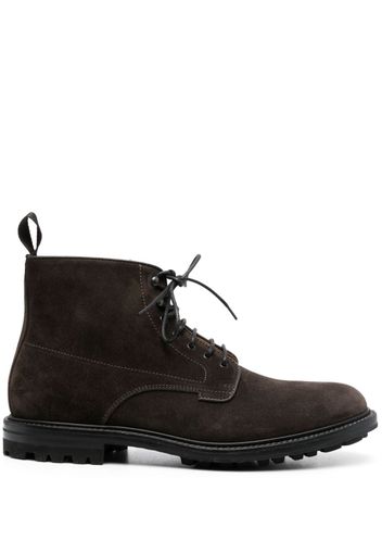 Henderson Baracco lace-up suede ankle boots - Braun