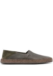 Henderson Baracco grained-texture leather espadrilles - Grün