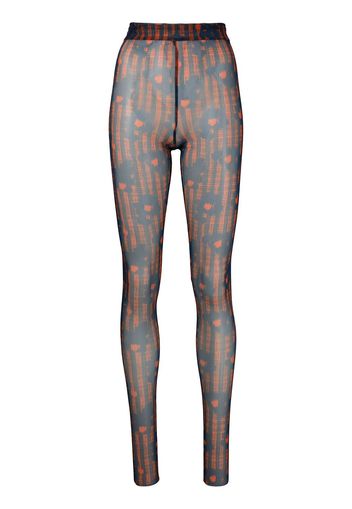 HENRIK VIBSKOV Leggings mit grafischem Print - Blau