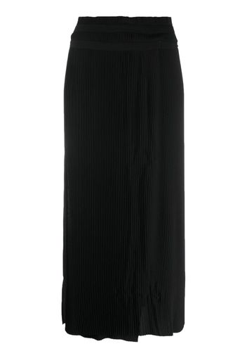 HENRIK VIBSKOV high-waisted pleated midi skirt - Schwarz