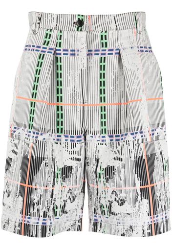 Henrik Vibskov Gestreifte Cinnamon Shorts - Grau