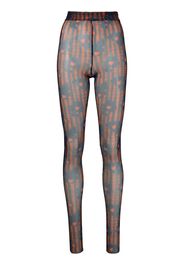 HENRIK VIBSKOV Leggings mit grafischem Print - Blau