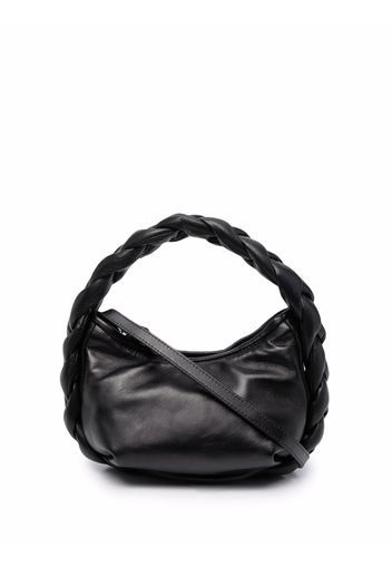 Hereu Esmi Mini-Tasche mit Flechtdetail - Schwarz