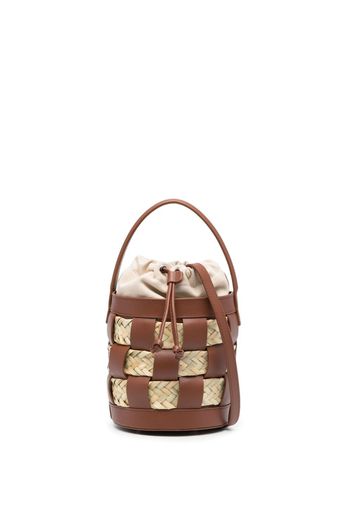 Hereu small Galleda leather bucket bag - Braun