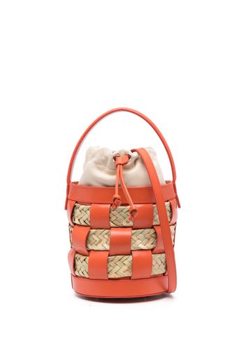 Hereu small Galleda leather bucket bag - Orange