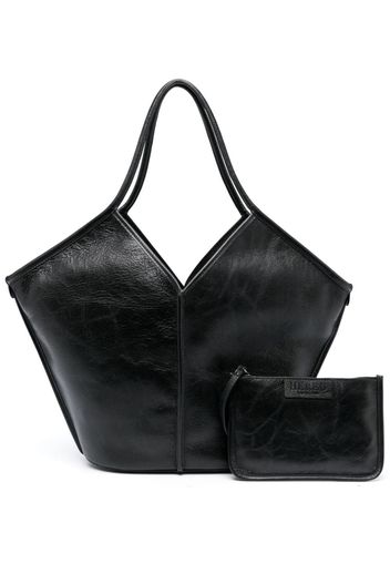 Hereu Callela leather tote bag - Schwarz