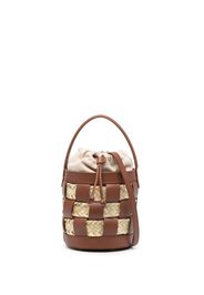 Hereu small Galleda leather bucket bag - Braun