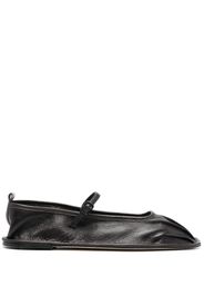 Hereu Dansa square-toe leather ballerinas - Braun