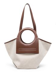 Hereu Cala S canvas tote bag - Nude