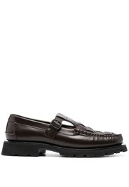 Hereu Soller interwoven-design leather loafers - Braun