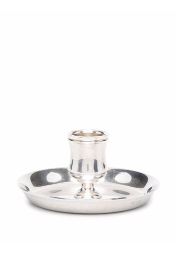 Hermès Kerzenhalter mit runder Basis - Silber