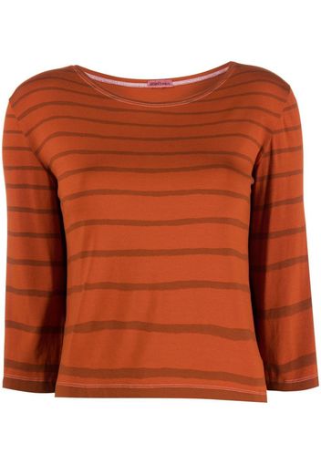 Hermès 2000s pre-owned striped T-shirt - Braun