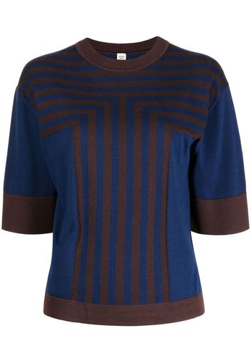 Hermès 2010s silk-blend knit top - Blau