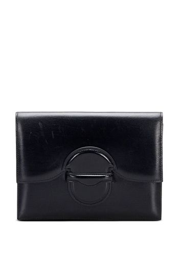 Hermès 1973 pre-owned leather clutch bag - Schwarz