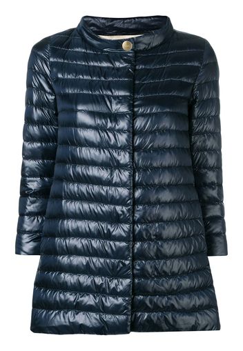 Herno Daunenjacke mit weitem Stehkragen - Blau