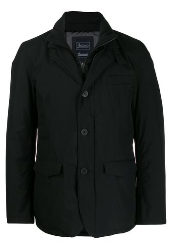 Herno Daunenjacke im Layering-Look - Schwarz