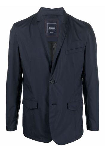 Herno single-breasted fitted blazer - Blau