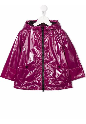 Herno Kids zipped-up rain coat - Violett