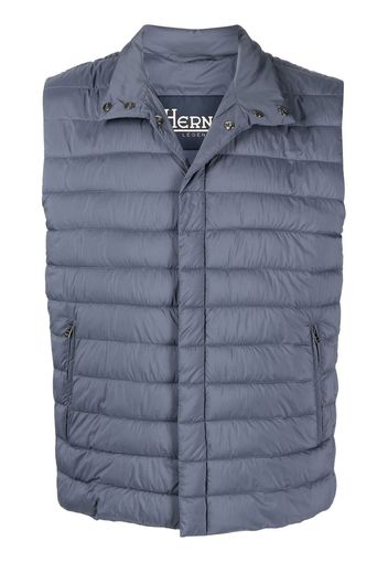 Herno padded press-stud vest - Blau