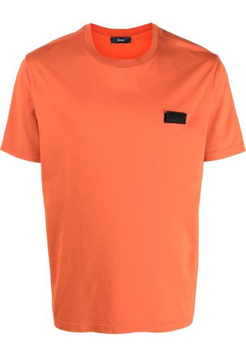 Herno logo-patch T-shirt - Orange