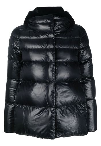 Herno quilted hooded puffer jacket - Schwarz