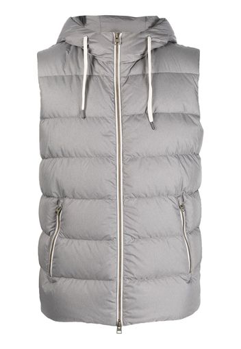 Herno padded sleeveless gilet - Grau