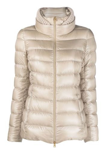 Herno zip-up padded jacket - Nude