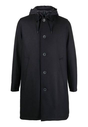 Herno long-sleeve button-up coat - Blau