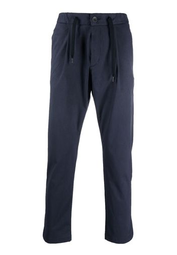 Herno suede-effect drawstring pants - Blau