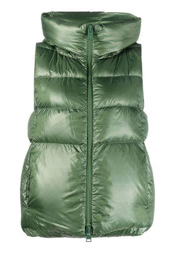 Herno zipped-up padded gilet - Grün