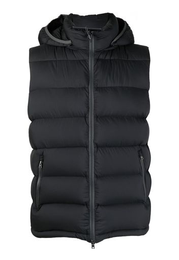 Herno zipped padded gilet - Schwarz