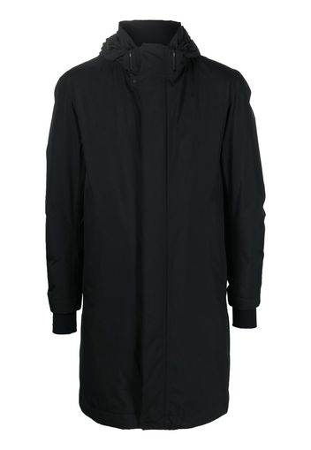 Herno hooded longline padded coat - Schwarz