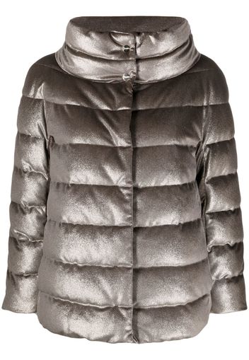 Herno quilted zipped puffer jacket - Grau