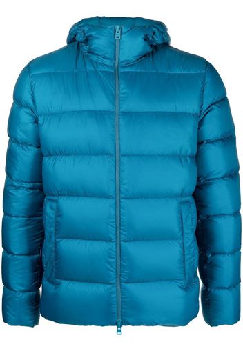 Herno hooded zip-up puffer jacket - Blau