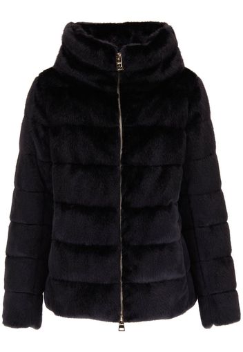 Herno high-neck feather-down jacket - Schwarz