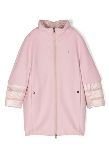 Herno Kids Gefütterter Mantel im Layering-Look - Rosa