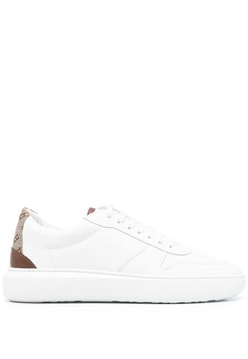 Herno monogram-heel low-top sneakers - Weiß