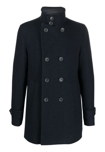 Herno double-breasted wool coat - Blau