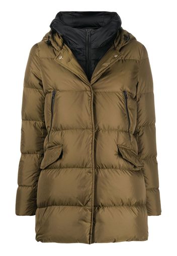 Herno zip-fastening padded coat - Grün