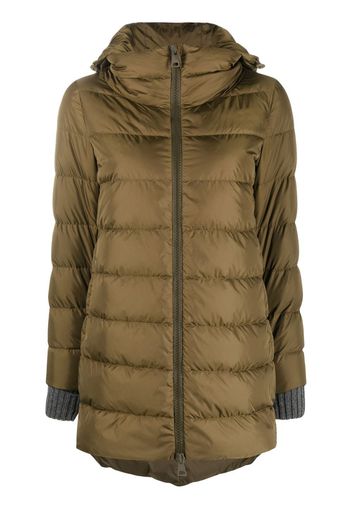 Herno hooded feather-down coat - Grün