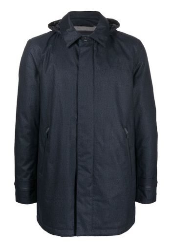 Herno zip-up padded coat - Blau