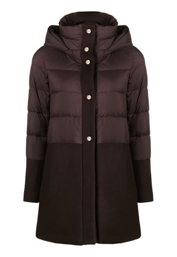 Herno padded single-breasted coat - Braun