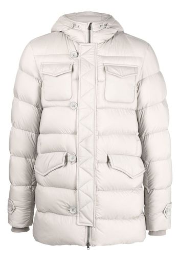 Herno multi-pocket goose down jacket - Grau