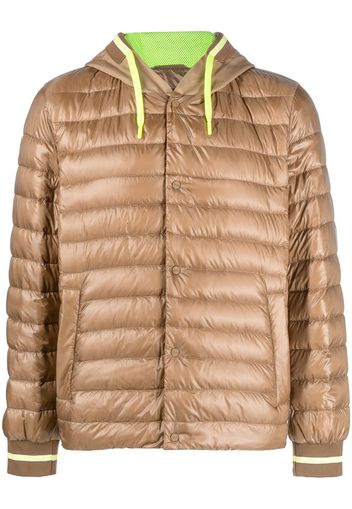 Herno drawstring hooded down jacket - Nude