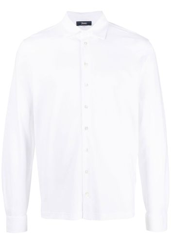 Herno spread-collar cotton shirt - Weiß