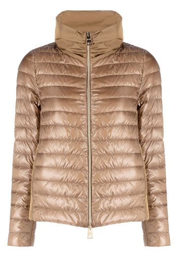 Herno zip-fastening padded jacket - Braun