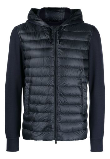 Herno contrasting-sleeves padded jacket - Blau